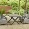 SIENA GARDEN Sincro/Solea Dining Set, Anthrazit/grau/blau, Alu/Gardino®-Geflecht/Keramik, 200-260x103cm, Inkl. 4 Diningsessel, Stufenlos Verstellbar -Ausgewählte Gartenmöbelgeschäfte 23860 1.jpg