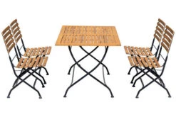 OUTFLEXX Sitzgruppe, Natur/schwarz, Stahl/FSC-Akazienholz, 120x80 Cm, 4 Klappstühle, Pulverbeschichtet, Verzinkt 17 OUTFLEXX Sitzgruppe, Natur/schwarz, Stahl/FSC-Akazienholz, 120x80 Cm, 4 Klappstühle, Pulverbeschichtet, Verzinkt -Ausgewählte Gartenmöbelgeschäfte 23882 02.jpg