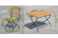 OUTFLEXX Sitzgruppe, Natur/schwarz, Stahl/FSC-Akazienholz, 120x80 Cm, 4 Klappstühle, Pulverbeschichtet, Verzinkt 16 OUTFLEXX Sitzgruppe, Natur/schwarz, Stahl/FSC-Akazienholz, 120x80 Cm, 4 Klappstühle, Pulverbeschichtet, Verzinkt -Ausgewählte Gartenmöbelgeschäfte 23882 05.jpg