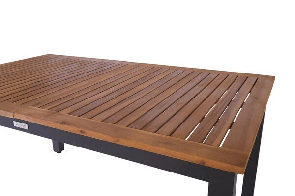 VILLANA Esstischgarnitur, Anthrazit/grau, Alu/ FSC-Akazienholz, Ausziehtisch 150/200 Cm, 4 Multipositionssessel 19 VILLANA Esstischgarnitur, Anthrazit/grau, Alu/ FSC-Akazienholz, Ausziehtisch 150/200 Cm, 4 Multipositionssessel – Bild 17