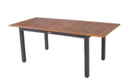 VILLANA Esstischgarnitur, Anthrazit/grau, Alu/ FSC-Akazienholz, Ausziehtisch 150/200 Cm, 4 Stapelstühle, 2 Multipositionssessel 36 VILLANA Esstischgarnitur, Anthrazit/grau, Alu/ FSC-Akazienholz, Ausziehtisch 150/200 Cm, 4 Stapelstühle, 2 Multipositionssessel -Ausgewählte Gartenmöbelgeschäfte 23915 04.jpg