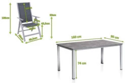 KETTLER Cubic Esstischgarnitur, Silber/anthrazit/grau, Alu/Textilene, Tisch 160x90 Cm, 6 Multipo -Ausgewählte Gartenmöbelgeschäfte 28707 5.jpg