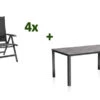 KETTLER Cubic/BasicPlus Esstischgarnitur, Anthrazit, Alu/Kettalit/Textilene, 160x90 Cm, 4 Multipos -Ausgewählte Gartenmöbelgeschäfte 28765 1.jpg