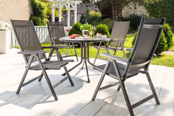 KETTLER BasicPlus Multipositionssessel, Anthrazit/anthrazit, Alu/Textilene, 0301201-7000 4 KETTLER BasicPlus Multipositionssessel, Anthrazit/anthrazit, Alu/Textilene, 0301201-7000 – Bild 2