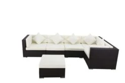 OUTFLEXX Ecklounge-Set Polyrattan, Braun, Für 5 Personen, Inkl. Kaffeetisch, Wasserfeste Kissenbox -Ausgewählte Gartenmöbelgeschäfte 2 1304 BOX B.jpg