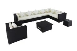 OUTFLEXX Loungemöbel-Set, Schwarz, Polyrattan, Für 8 Personen, Inkl. Loungetisch, Wasserfeste Kissenbox -Ausgewählte Gartenmöbelgeschäfte 2 1380 BOX D.jpg