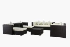 OUTFLEXX Loungemöbel-Set, Braun, Polyrattan, Für 9 Personen, Inkl. Loungetisch, Wasserfeste Kissenbox -Ausgewählte Gartenmöbelgeschäfte 2 1599 BOX D.jpg