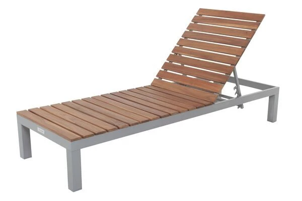 VILLANA Gartenliege, Alu / FSC-Akazienholz, 200 X 70 X 33 Cm, 4-Stufen Verstellbar 7 VILLANA Gartenliege, Alu / FSC-Akazienholz, 200 X 70 X 33 Cm, 4-Stufen Verstellbar – Bild 6