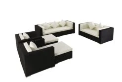 OUTFLEXX Loungemöbel-Set, Schwarz, Polyrattan, Für 9 Personen, Wasserfeste Kissenbox -Ausgewählte Gartenmöbelgeschäfte 2 1716 BOX A.jpg