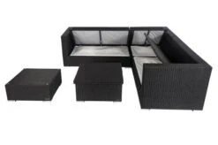 OUTFLEXX Loungemöbel-Set, Schwarz, Polyrattan, 6 Personen, Wasserfeste Kissenbox, Inkl. Loungetisch -Ausgewählte Gartenmöbelgeschäfte 2 18229 BOX D.jpg