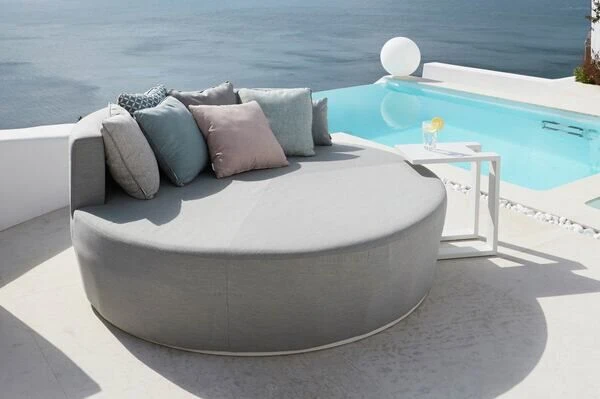 OUTFLEXX Beistelltisch, Weiß, Aluminium, 48 X 32 X 53 Cm, U-Form 4 OUTFLEXX Beistelltisch, Weiß, Aluminium, 48 X 32 X 53 Cm, U-Form – Bild 2