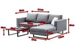 OUTFLEXX Loungeset, Flanelle, Alu/Sunbrella, 3-4 Personen, Inkl. Kaffeetisch 90 X 90 X 40 Cm -Ausgewählte Gartenmöbelgeschäfte 2 18530.jpg