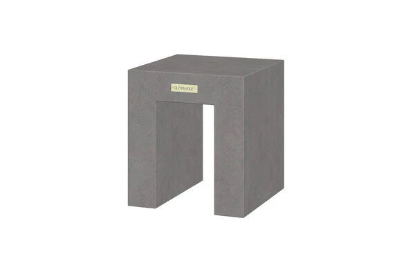 OUTFLEXXHocker, Grau, Faserzement, 40 X 40 X 46 Cm, Glatte Oberfläche, Würfeldesign 3 OUTFLEXXHocker, Grau, Faserzement, 40 X 40 X 46 Cm, Glatte Oberfläche, Würfeldesign