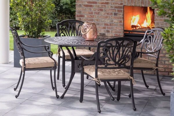 HARTMAN Amalfi Tisch, Bronze, Alu-Guss, Ø120cm 4 HARTMAN Amalfi Tisch, Bronze, Alu-Guss, Ø120cm – Bild 2