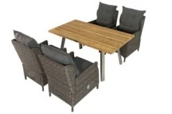 OUTFLEXX Esstischgarnitur, Edelstahl/recyceltes FSC-Teak, Tisch 160x90 Cm, 4 Diningsessel, A-Gestell -Ausgewählte Gartenmöbelgeschäfte 2 19376.jpg