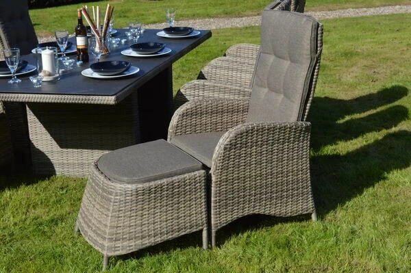 Ploß Rabida Hocker, Champagner-meliert, Polyrattan, 56x54x41 Cm, Zu Dining Sessel, Inkl. Polster 4 Ploß Rabida Hocker, Champagner-meliert, Polyrattan, 56x54x41 Cm, Zu Dining Sessel, Inkl. Polster – Bild 2