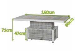 SIENA GARDEN Corido Lifttisch, Ice Grey, Alu / Gardino®-Geflecht, 160x90x47-71 Cm, Stufenlos Verstellbar -Ausgewählte Gartenmöbelgeschäfte 2 20209.jpg