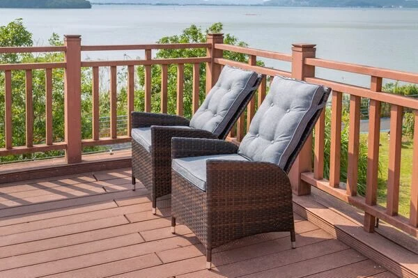 OUTFLEXX 2er Set Dining Sessel, Braun Marmoriert, Polyrattan, 55 X 65 X 112 Cm, Rücken Stufenlos Verstellbar 5 OUTFLEXX 2er Set Dining Sessel, Braun Marmoriert, Polyrattan, 55 X 65 X 112 Cm, Rücken Stufenlos Verstellbar – Bild 3