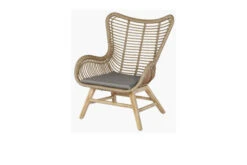 OUTFLEXX Sessel, Rattan Grey, Polyrattan/Akazie, 79,5 X 71,5 X 90 Cm, Inkl. Hocker Und Polster In Braun -Ausgewählte Gartenmöbelgeschäfte 2 21033.jpg