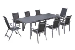 OUTFLEXX Premium Sitzgruppe, Silber/grau, Alu/Textilene, Ausziehtisch 180/240 X 100 Cm, 6 Stapel-, 2 Multipositionssessel -Ausgewählte Gartenmöbelgeschäfte 2 21436.jpg