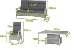 SIENA GARDEN Corido Loungeset, Ice Grey, Alu / Gardino®-Geflecht, 2 Diningsessel + 3er Sofa, Stufenloser Lifttisch 160x90x47-71cm 23 SIENA GARDEN Corido Loungeset, Ice Grey, Alu / Gardino®-Geflecht, 2 Diningsessel + 3er Sofa, Stufenloser Lifttisch 160x90x47-71cm -Ausgewählte Gartenmöbelgeschäfte 2 21501.jpg