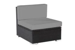 OUTFLEXX Mittelelement, Schwarz, Polyrattan, Inkl. Polster Und Kissen, Wasserfeste Kissenbox -Ausgewählte Gartenmöbelgeschäfte 2 2392 5 BOX.jpg