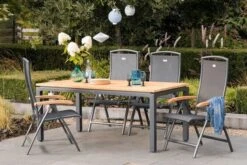 HARTMAN Raffaelo Multipositionssessel, Xerix/anthrazit, Alu/Textilene, Mit FSC-Teak-Armlehnen -Ausgewählte Gartenmöbelgeschäfte 3 11665 1.jpg