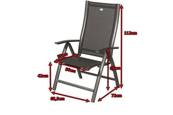 HARTMAN Belcampo Multipositionssessel, Xerix/black, Alu/Textilene 5 HARTMAN Belcampo Multipositionssessel, Xerix/black, Alu/Textilene – Bild 3