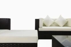 OUTFLEXX Loungemöbel-Set, 5 Personen, Braun, Polyrattan, Inkl. Kaffeetisch, Wasserfeste Kissenbox -Ausgewählte Gartenmöbelgeschäfte 3 1298 BOX B.jpg