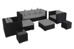 OUTFLEXX Loungemöbel-Set, Schwarz, Polyrattan, Für 6 Personen, Inkl. Kaffeetisch, Wasserfeste Kissenbox -Ausgewählte Gartenmöbelgeschäfte 3 1302 BOX B.jpg