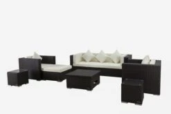 OUTFLEXX Loungemöbel-Set, Braun, Polyrattan, Für 6 Personen, Inkl. Loungetisch, Wasserfeste Kissenbox -Ausgewählte Gartenmöbelgeschäfte 3 1303 BOX D.jpg