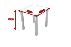 VILLANA Beistelltisch, Silber/weiß, Aluminium/Sicherheitsglas, 45 X 45 X 45 Cm -Ausgewählte Gartenmöbelgeschäfte 3 13406 1.jpg