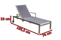 OUTFLEXX Rollliege, Taupe, Edelstahl/Textilene, Mit Gasfeder, 195,5x74x35cm -Ausgewählte Gartenmöbelgeschäfte 3 13505.jpg