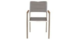 OUTFLEXX Stuhl, Taupe, Edelstahl/Textilene, Padded, Armlehnen Aus FSC-Teakholz, 62x56,5x86cm -Ausgewählte Gartenmöbelgeschäfte 3 13516.jpg