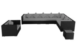 OUTFLEXX Loungemöbel-Set, Schwarz, Polyrattan, Für 8 Personen, Wasserfeste Kissenbox -Ausgewählte Gartenmöbelgeschäfte 3 1380 BOX A.jpg