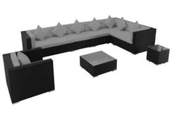 OUTFLEXX Loungemöbel-Set, Schwarz, Polyrattan, Für 8 Personen, Inkl. Kaffeetisch, Wasserfeste Kissenbox -Ausgewählte Gartenmöbelgeschäfte 3 1380 BOX B.jpg