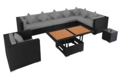 OUTFLEXX Loungemöbel-Set, Schwarz, Polyrattan, Für 8 Personen, Inkl. Loungetisch, Wasserfeste Kissenbox -Ausgewählte Gartenmöbelgeschäfte 3 1380 BOX D.jpg