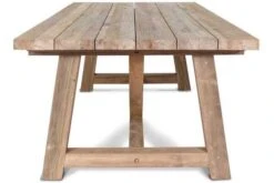 OUTFLEXX Esstisch XXL, Natur, Recyceltes FSC®-Teakholz, 220x110cm, Rustikal Gebürstet, Tischplattenstärke 4cm -Ausgewählte Gartenmöbelgeschäfte 3 15864.jpg