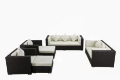 OUTFLEXX Loungemöbel-Set, Braun, Polyrattan, Für 9 Personen, Wasserfeste Kissenbox -Ausgewählte Gartenmöbelgeschäfte 3 1599 BOX A.jpg