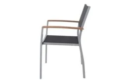 VILLANA Stapelsessel, Silber/schwarz, Alu/Textilene, 57 X 56 X 84 Cm, FSC Akazienholz Armlehnen 14 VILLANA Stapelsessel, Silber/schwarz, Alu/Textilene, 57 X 56 X 84 Cm, FSC Akazienholz Armlehnen -Ausgewählte Gartenmöbelgeschäfte 3 16455.jpg