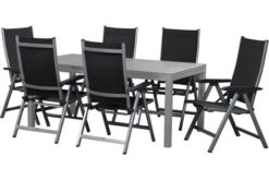 KETTLER Basic Plus Esstischgarnitur, Silber/anthrazit, Alu/Textilene, 180/240x90cm, 6 Multipositionssessel -Ausgewählte Gartenmöbelgeschäfte 3 17233.jpg