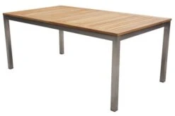 STERN Polaris Esstischgruppe, Silbergrau, Edelstahl/FSC-Teak, Tisch 200/300 X 100 Cm, 6 Stapelsessel -Ausgewählte Gartenmöbelgeschäfte 3 18086.jpg