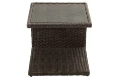 Ploß Rocking Beistelltisch, Grau/braun-meliert, Polyrattan, 50x45x50 Cm, Glasplatte In Steinoptik -Ausgewählte Gartenmöbelgeschäfte 3 18217.jpg