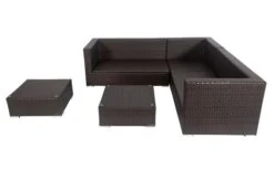 OUTFLEXX Loungemöbel-Set, Braun, Polyrattan, 6 Personen, Wasserfeste Kissenbox, Inkl. Kaffeetisch -Ausgewählte Gartenmöbelgeschäfte 3 18230 BOX B.jpg