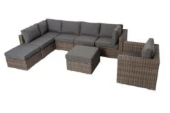 OUTFLEXX Loungemöbel-Set, Grau, Polyrattan, 8Personen, Mit Sessel, Verstellbare Sitzflächen, Wasserfeste Kissenbox -Ausgewählte Gartenmöbelgeschäfte 3 18365 BOX.jpg