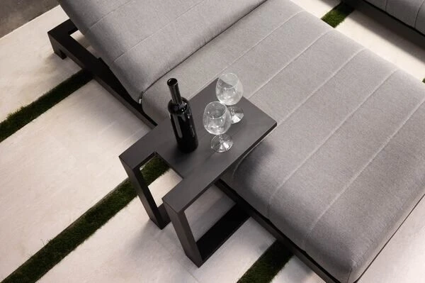 OUTFLEXX Beistelltisch, Weiß, Aluminium, 48 X 32 X 53 Cm, U-Form 5 OUTFLEXX Beistelltisch, Weiß, Aluminium, 48 X 32 X 53 Cm, U-Form – Bild 3