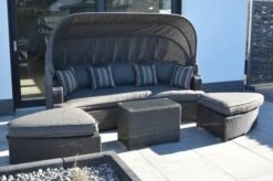 OUTFLEXX Houston Loungebett, Grau, Polyrattan, Doppel-halbrund, Viele Stellmöglichkeiten, Dach Klappbar -Ausgewählte Gartenmöbelgeschäfte 3 18543.jpg