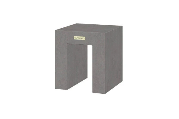 OUTFLEXXHocker, Grau, Faserzement, 40 X 40 X 46 Cm, Glatte Oberfläche, Würfeldesign 5 OUTFLEXXHocker, Grau, Faserzement, 40 X 40 X 46 Cm, Glatte Oberfläche, Würfeldesign – Bild 3