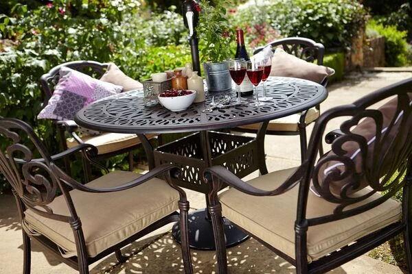 HARTMAN Amalfi Tisch, Bronze, Alu-Guss, Ø120cm 5 HARTMAN Amalfi Tisch, Bronze, Alu-Guss, Ø120cm – Bild 3