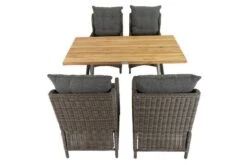 OUTFLEXX Esstischgarnitur, Edelstahl/recyceltes FSC-Teak, Tisch 160x90 Cm, 4 Diningsessel, A-Gestell -Ausgewählte Gartenmöbelgeschäfte 3 19376.jpg